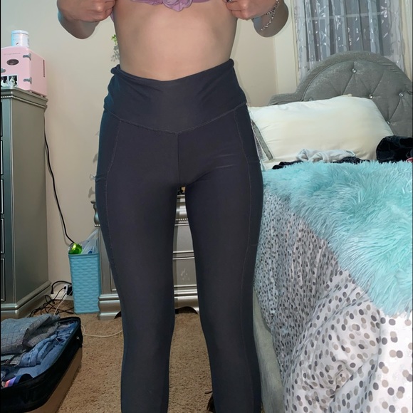 Pink Rose Leggings With Pockets